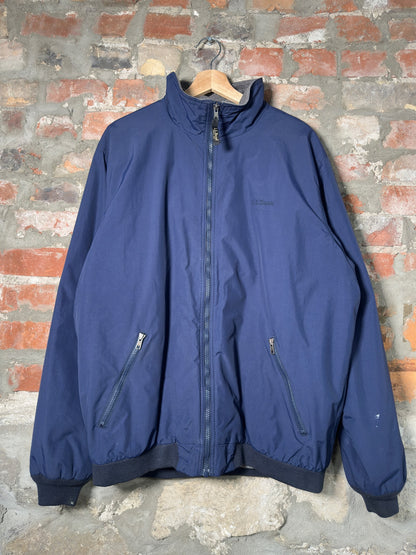 90s L.L. Bean Zip-Up Jacket Navy Sz L
