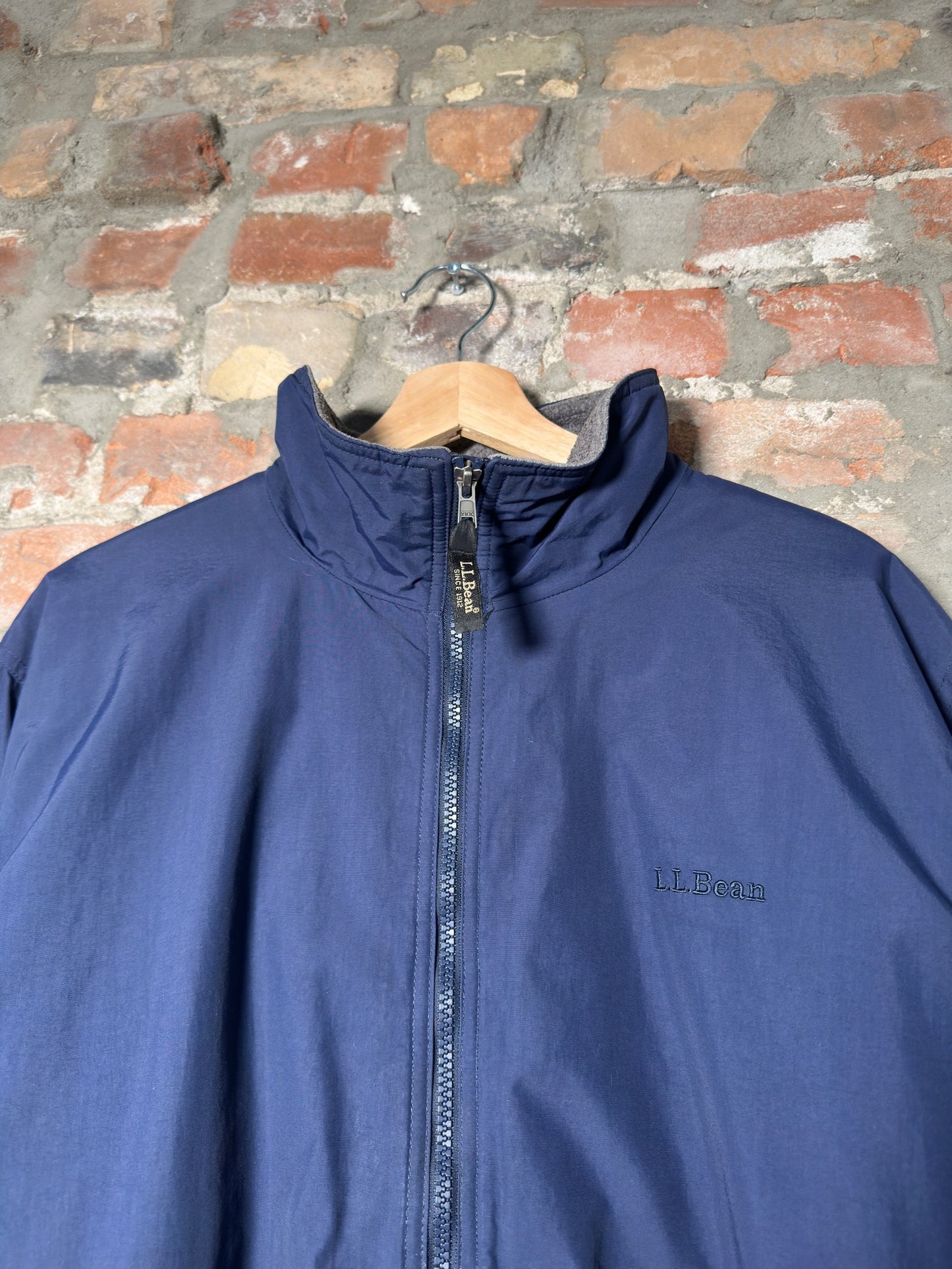90s L.L. Bean Zip-Up Jacket Navy Sz L