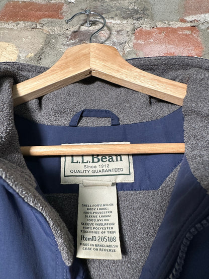 90s L.L. Bean Zip-Up Jacket Navy Sz L