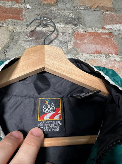 96" Atlanta Olympics Green Windbreaker Sz L