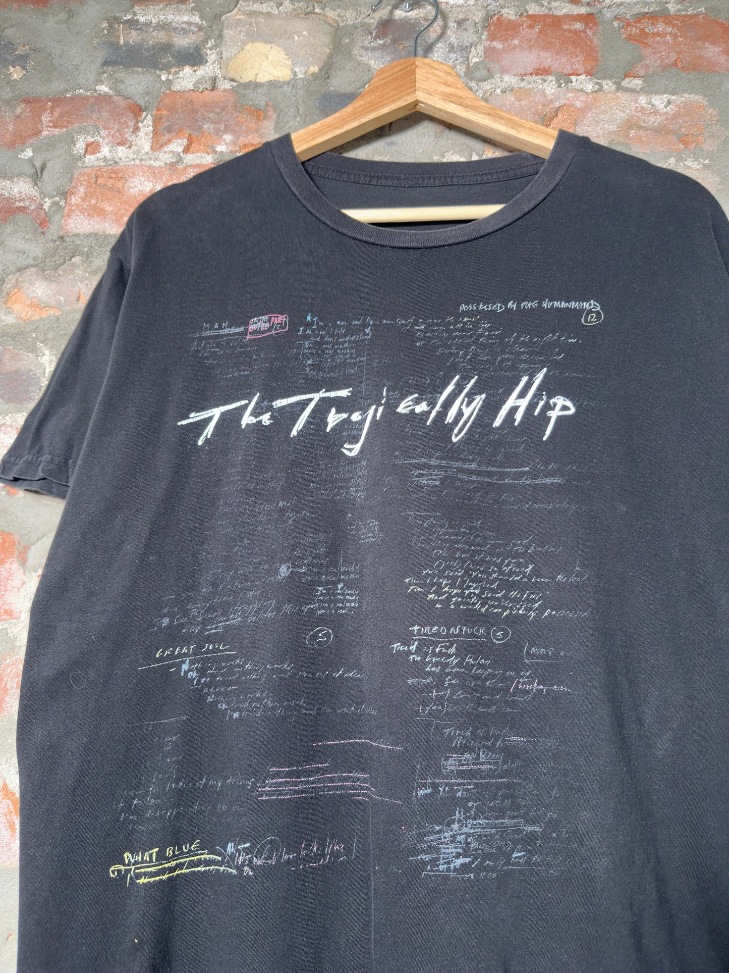 Vtg The Tragically Hip Man Machine Poem Tee Sz M