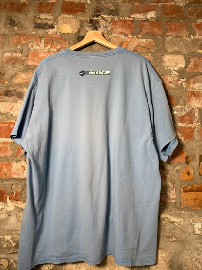 Y2k Nike Athletics Blue Tee Sz XL