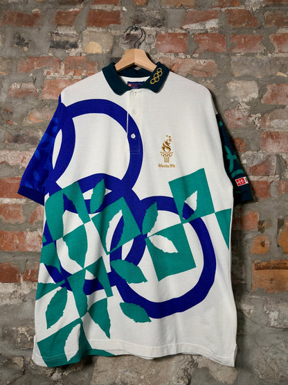 96" Atlanta USA Olympics Polo Shirt Sz L