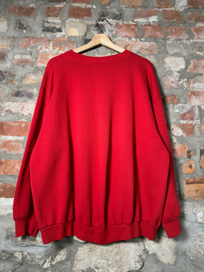 90s Mickey Mouse Red Crewneck Sz XXL