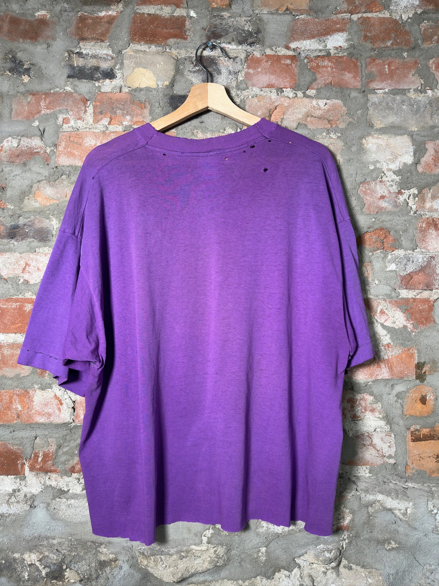 93" Colorado Rockies MLB Faded Purple Tee Sz XL