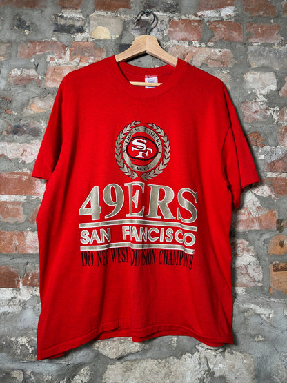 89" San Francisco 49ers Tee Red Sz XL