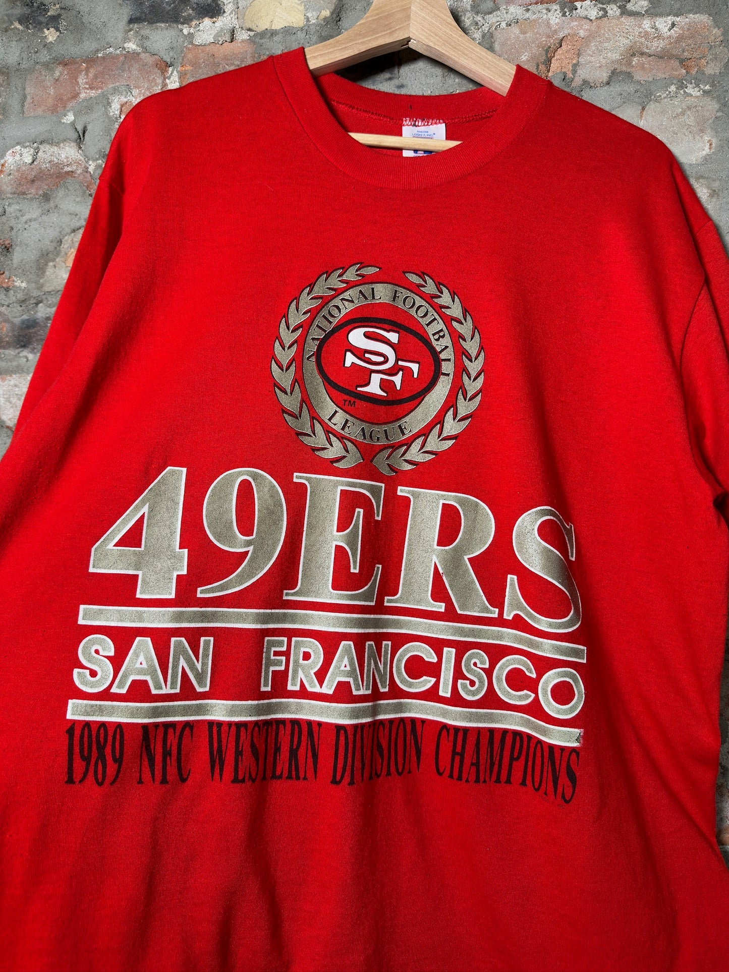 89" San Francisco 49ers Tee Red Sz XL