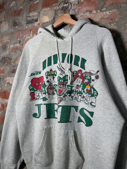 (XL) 90s New York Jets Looney Tunes Hoodie