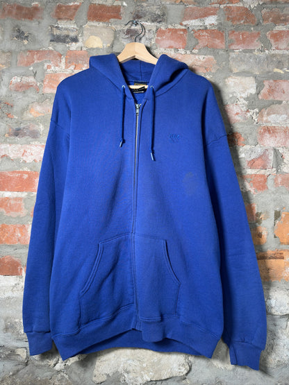 Vtg USA Olmpics Blue Zip-Up Hoodie Sz L