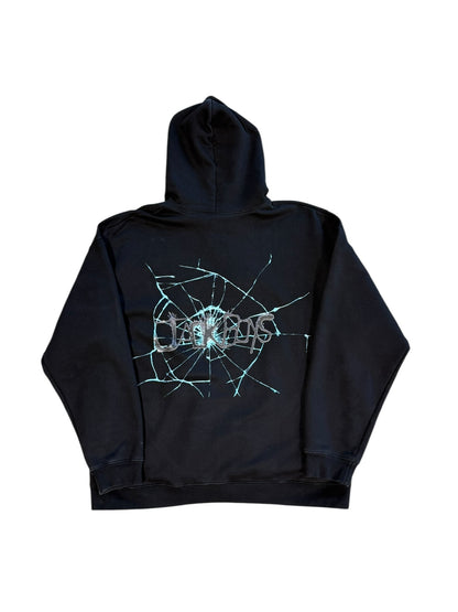 Travis Scott x Jackboys Broken Glass Hoodie Sz XL