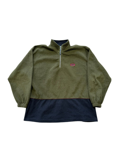 (XL) Vtg Ocean Pacific Fleece Quarter Zip Olive