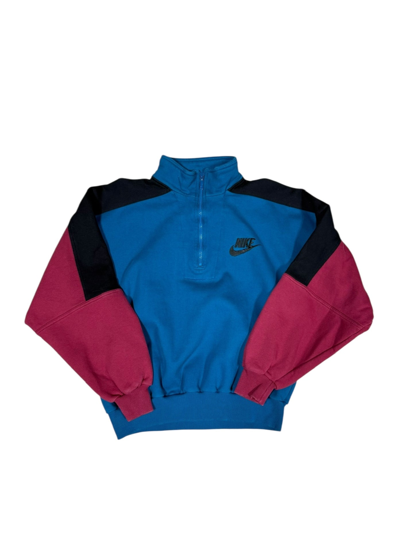 90s Nike Blue Quarter Zip Sz XL