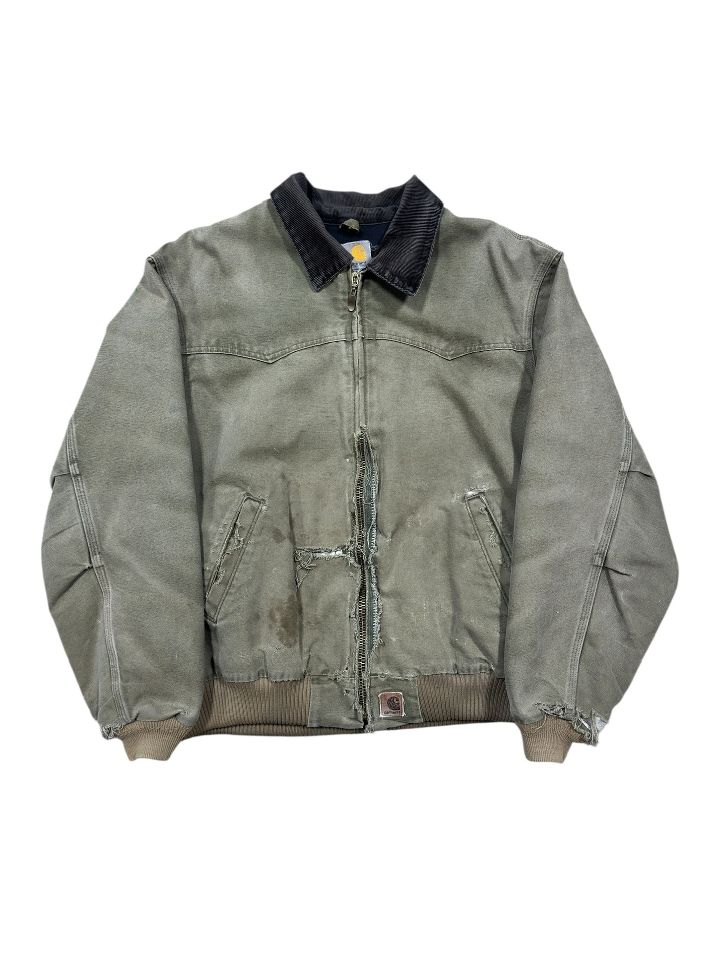 90s Carhartt Thrased Sante Fe Type Jacket Sz XL