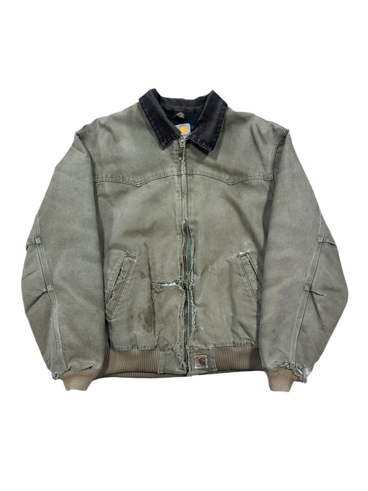 90s Carhartt Thrased Sante Fe Type Jacket Sz XL