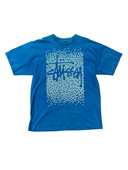 Stussy Small Logos Teal Tee Sz XL