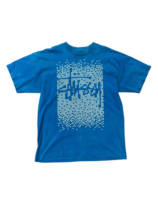 Stussy Small Logos Teal Tee Sz XL