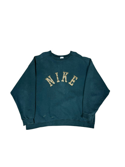 90s Nike Arc Spellout Crewnweck Green Sz XXL