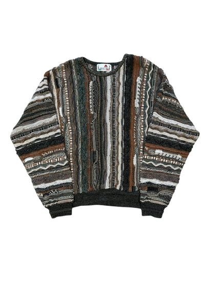 Vtg Florence Tricot 3D Style Knit Sweater Sz L