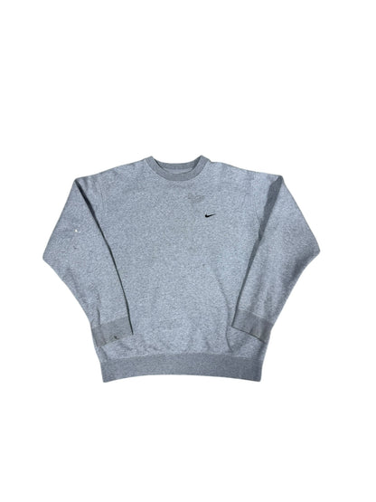 00s Nike Mini Swoosh Crewneck Grey Sz L