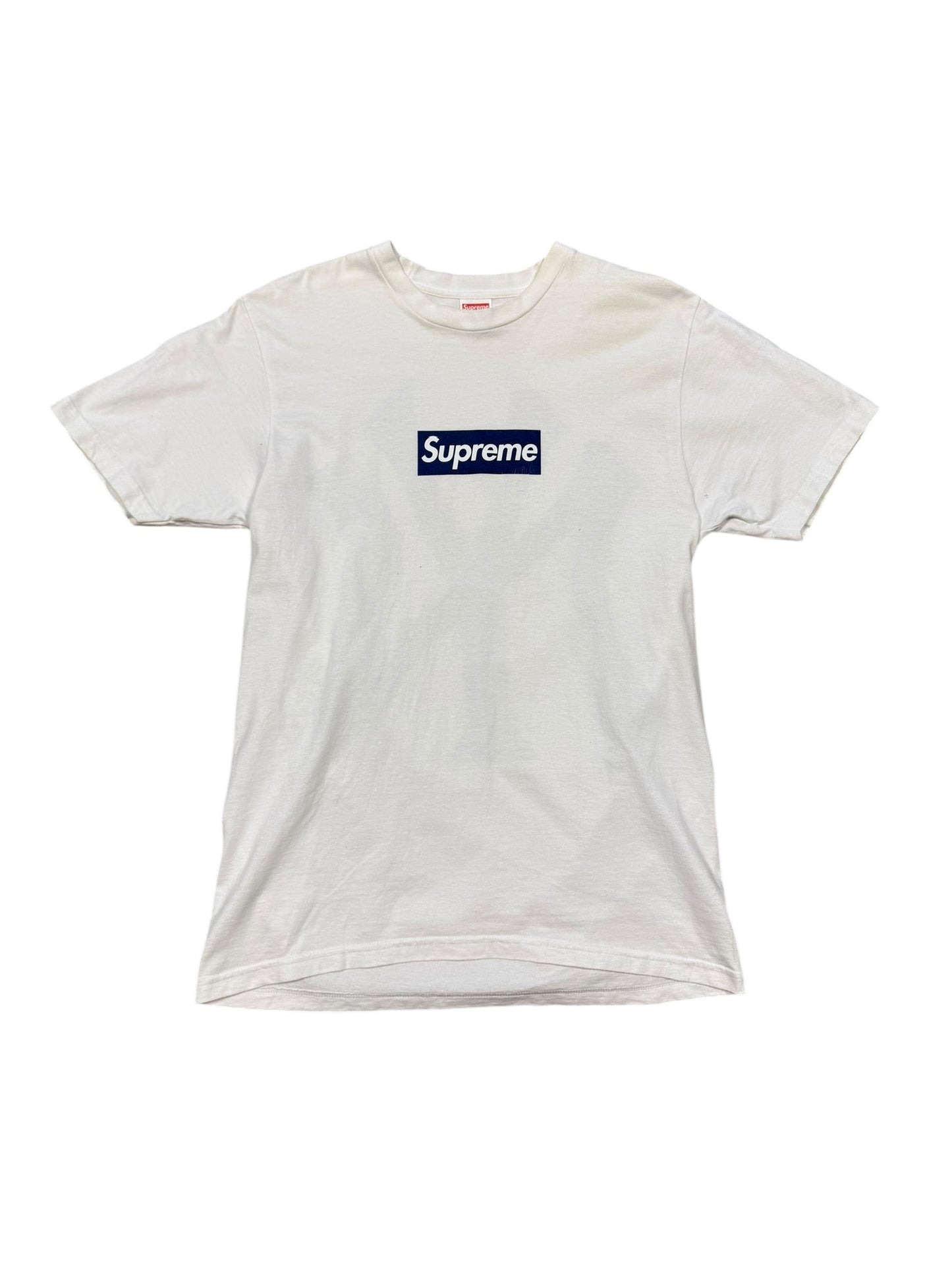 Supreme Yankees Box Logo Tee White Sz M