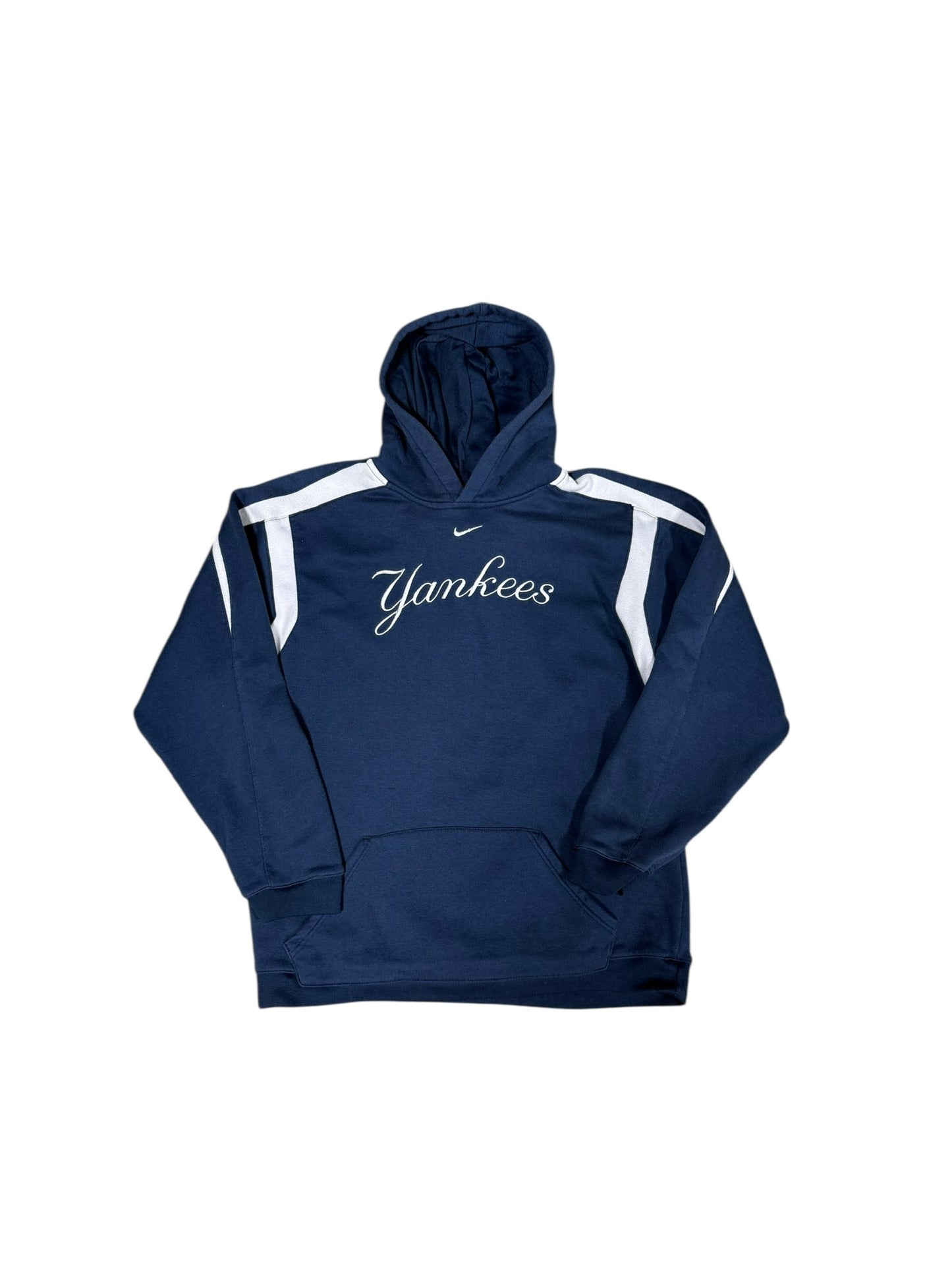00s Nike New York Yankees Middle Swoosh Hoodie Sz S