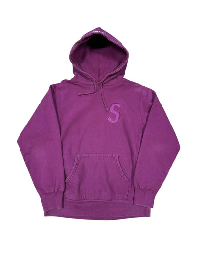 Supreme S Logo Purple Hoodie Sz L