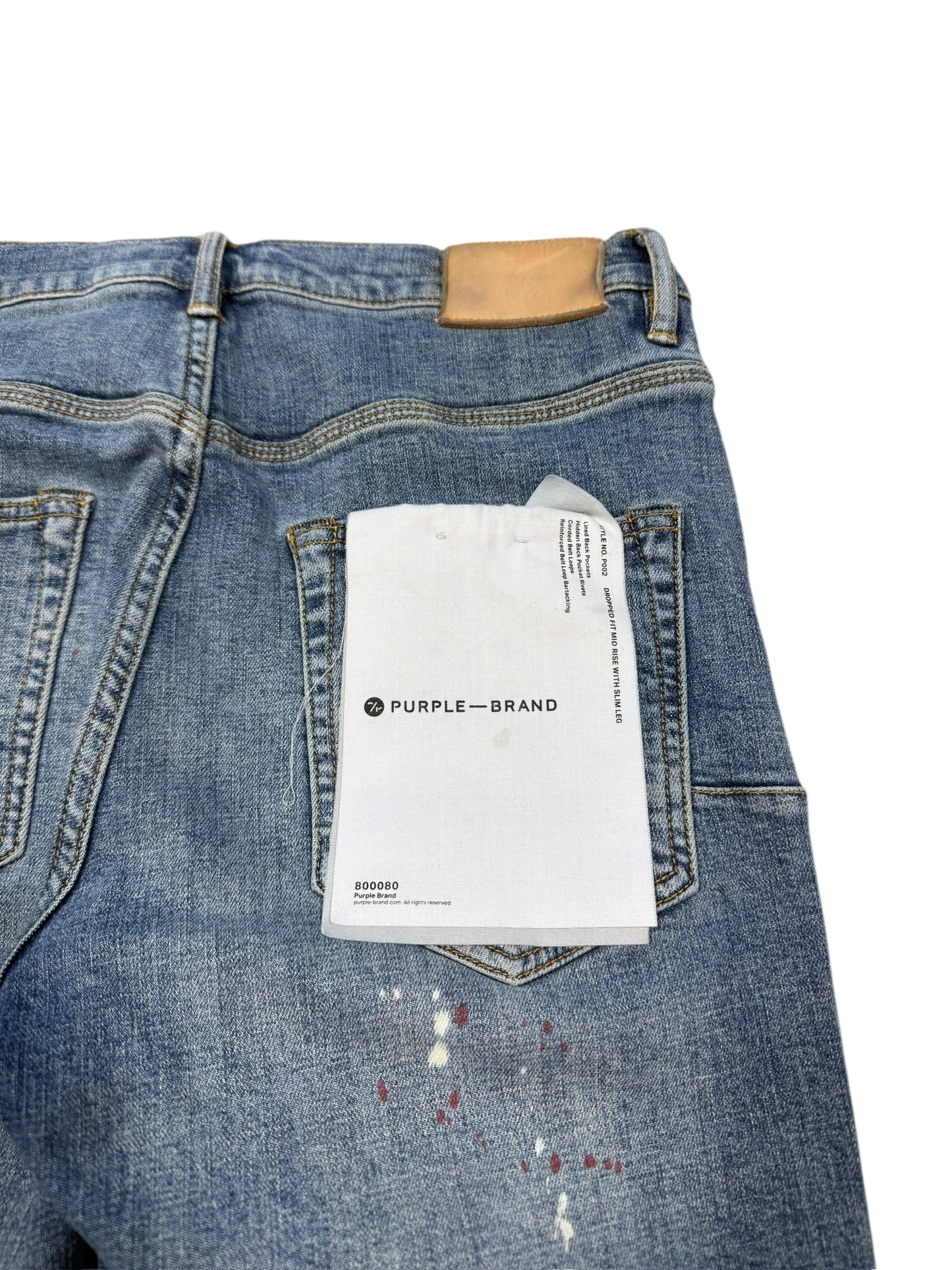 Purple Brand Paint Splatter Denim Sz 31 Waist