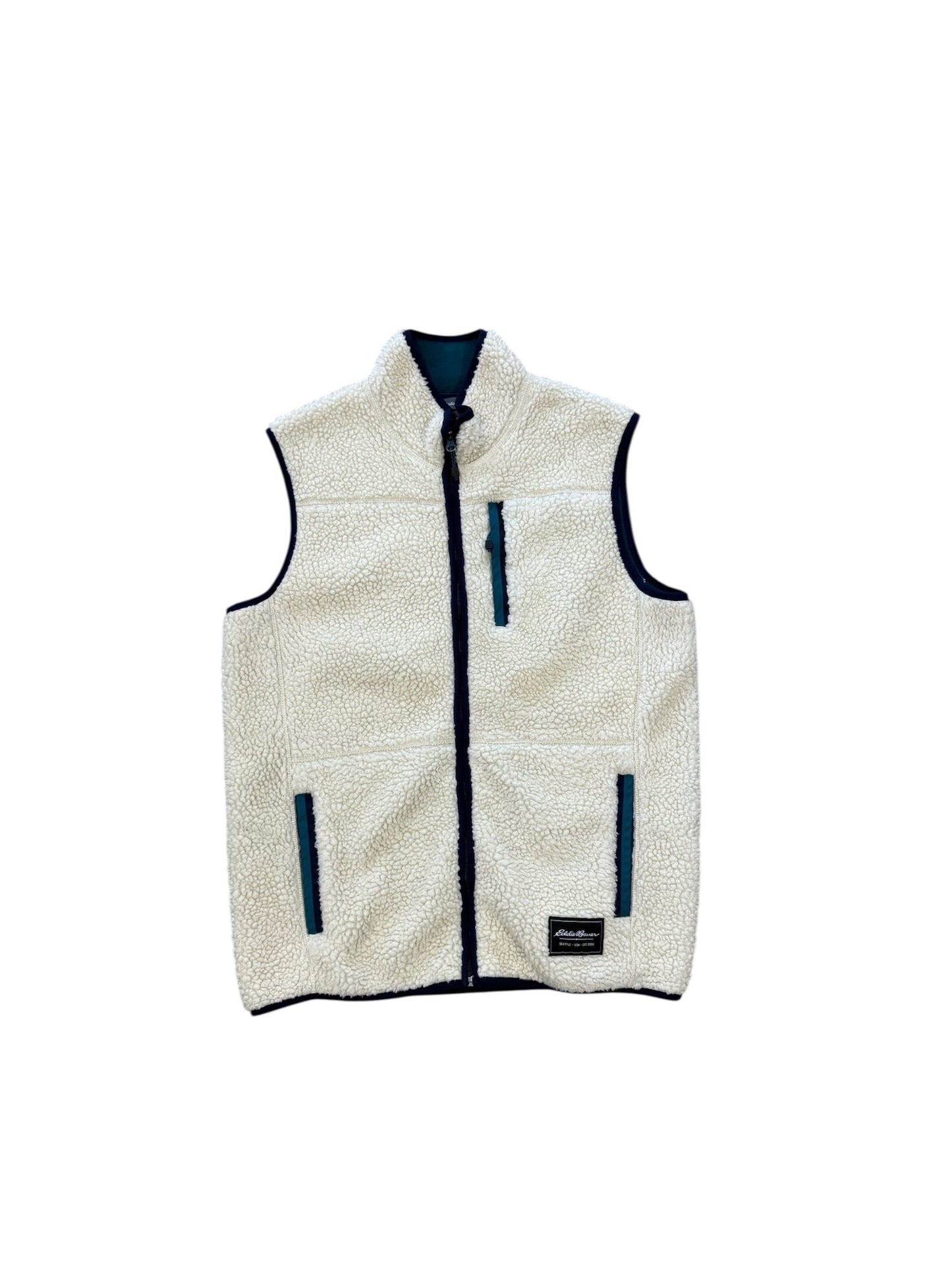 2000s Eddie Bauer Sherpa Vest Sz M