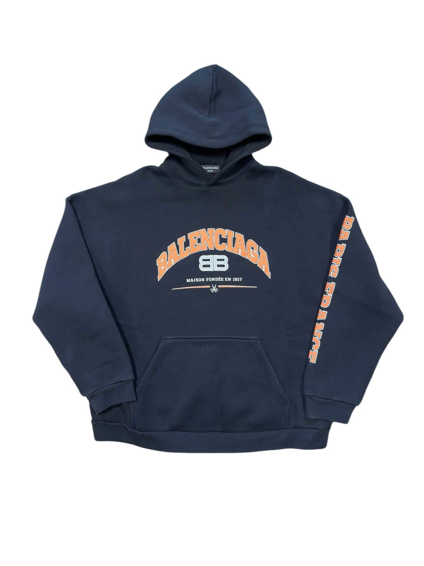 Balenciaga Maison Wide Fit Hoodie Sz M