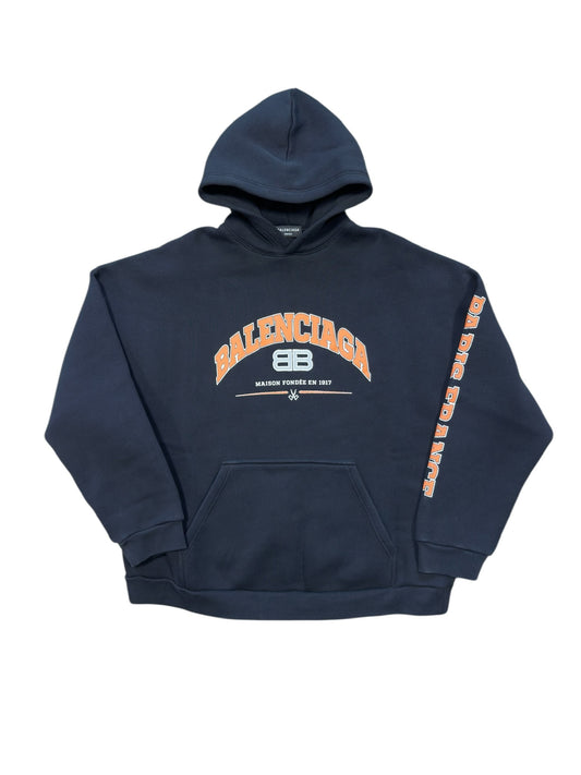 Balenciaga Maison Wide Fit Hoodie Sz M