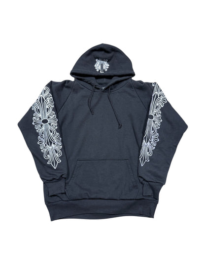 90s Chrome Hearts Waffle Lined Hoodie Sz M