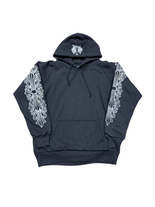 90s Chrome Hearts Waffle Lined Hoodie Sz M