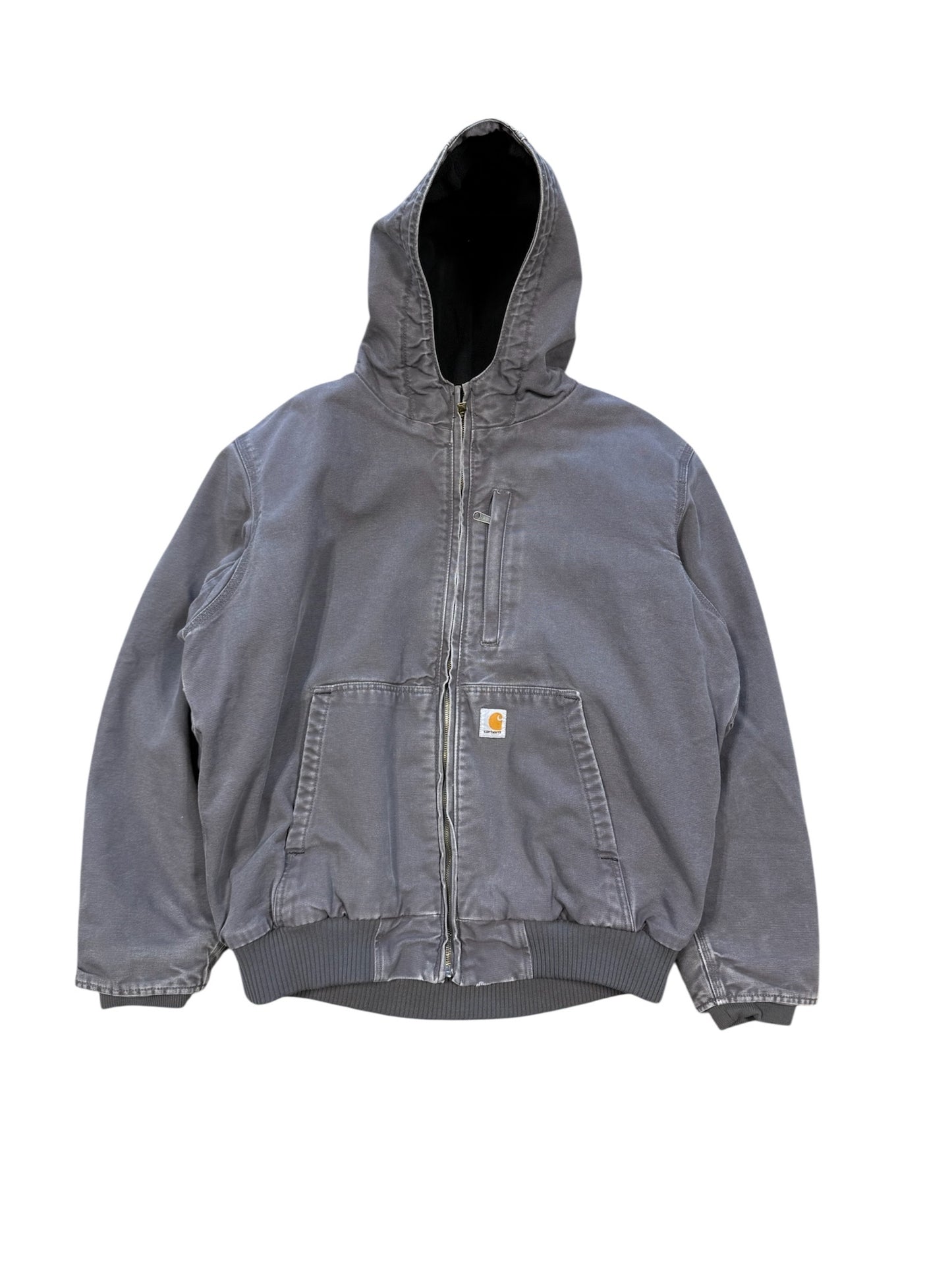 (XL) Carhartt Full T-Swing Grey Canvas Hooded Jaket