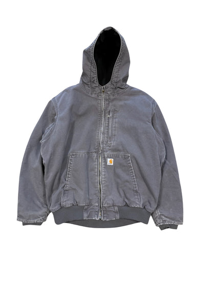 (XL) Carhartt Full T-Swing Grey Canvas Hooded Jaket