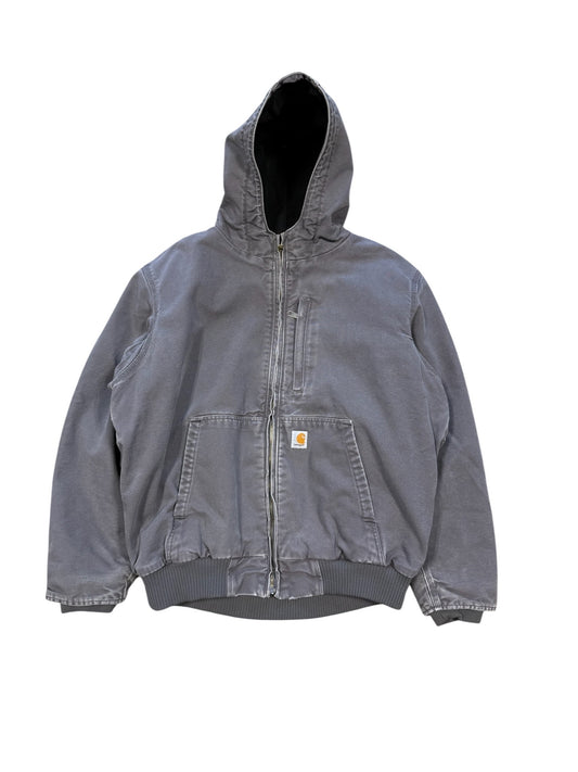 (XL) Carhartt Full T-Swing Grey Canvas Hooded Jaket